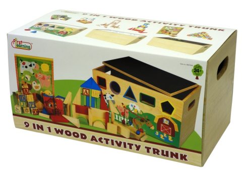 9-in-1 Activiteitstrunk voor Kinderen - Speelgoed Blokkendoos