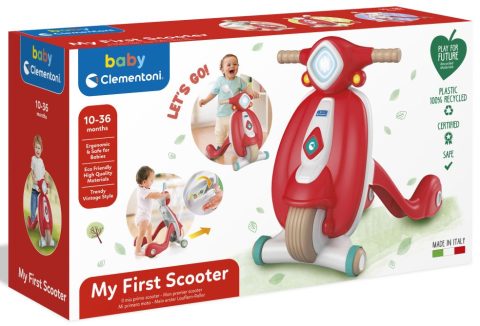 Clementoni Scooter Loopwagen - Rood voor Kleintjes