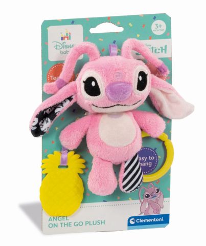 Clementoni Stitch Travel Plush - Roze Knuffelvriendje