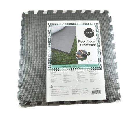 Donkergrijze Vloertegels 50x50cm - Set van 8 Stuks