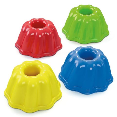 Zandvormen voor cake - 12 cm, set van 4 stuks