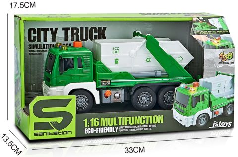 1/16 Vrachtwagen met Container - Inertia Eco-Cars