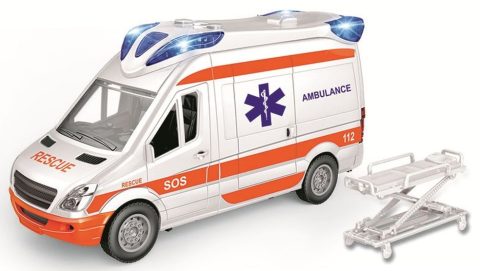 Ambulance avec lumière et son réaliste pour enfants