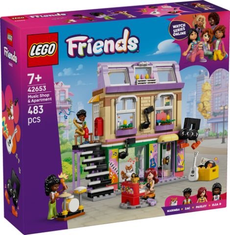 LEGO Friends Muziekwinkel en Appartement Set