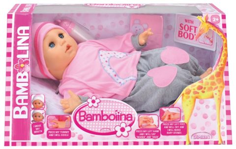 Molly Bambolina Pop met Bewegende Mond - 40 cm