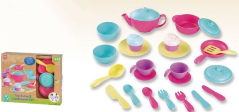 Bio-based Plastic Thee- en Kookset - 24 Delig