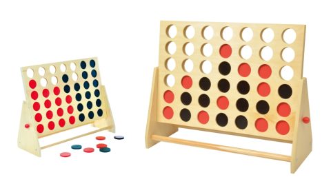 Didak Play Vier op een Rij - Houten Spel 60x48x22 cm