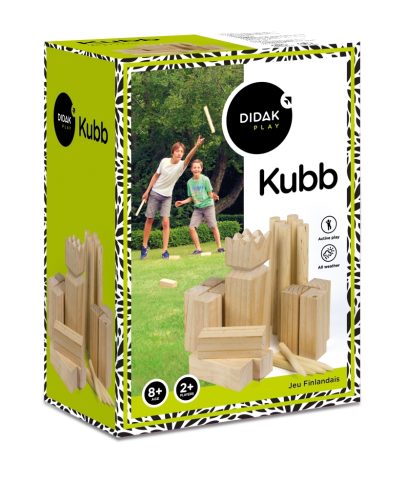 Kubb Spel - Didak Play - 30x7x7 cm - Buitenplezier