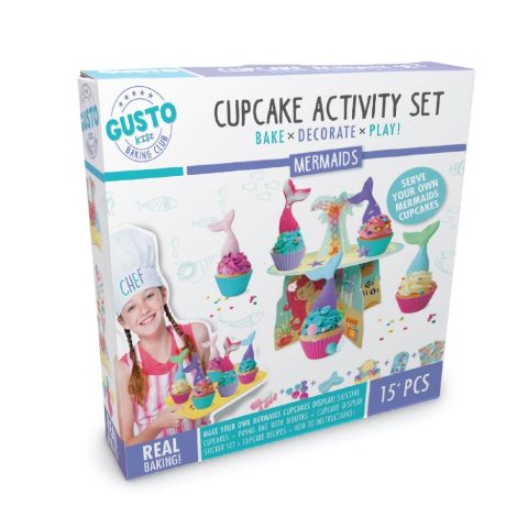 Gusto Mermaids Cupcake Activiteiten Set - 12 Stuks