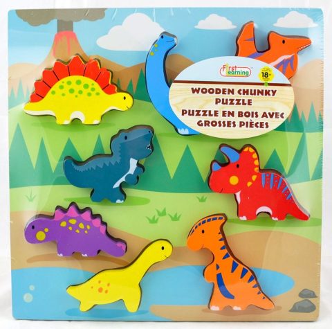 Chunky Houten Puzzel - Set van 8 Stuks voor Kinderen