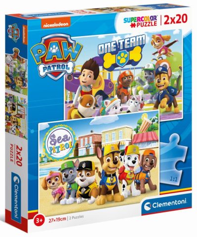 Paw Patrol Puzzel - 2x20 Stukjes voor Avontuurlijke Kinderen