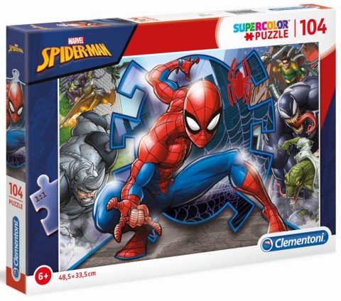 Spider-Man Puzzel - 104 Stukken voor Avontuurlijke Fans
