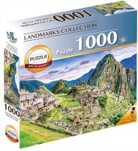 Puzzel 1000 stukjes - 7 Wereldwonderen Machu Picchu