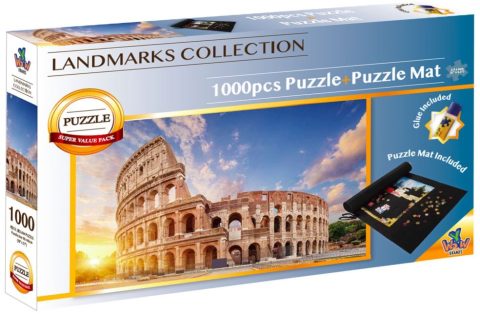 Super Value Pack Puzzel 1000 stukjes met Lijm en Mat - Colloseum