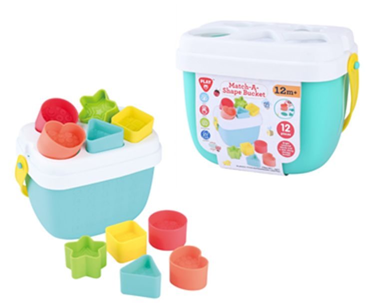 Seau Match-A-Shape - 12 Pièces pour Apprentissage Amusant