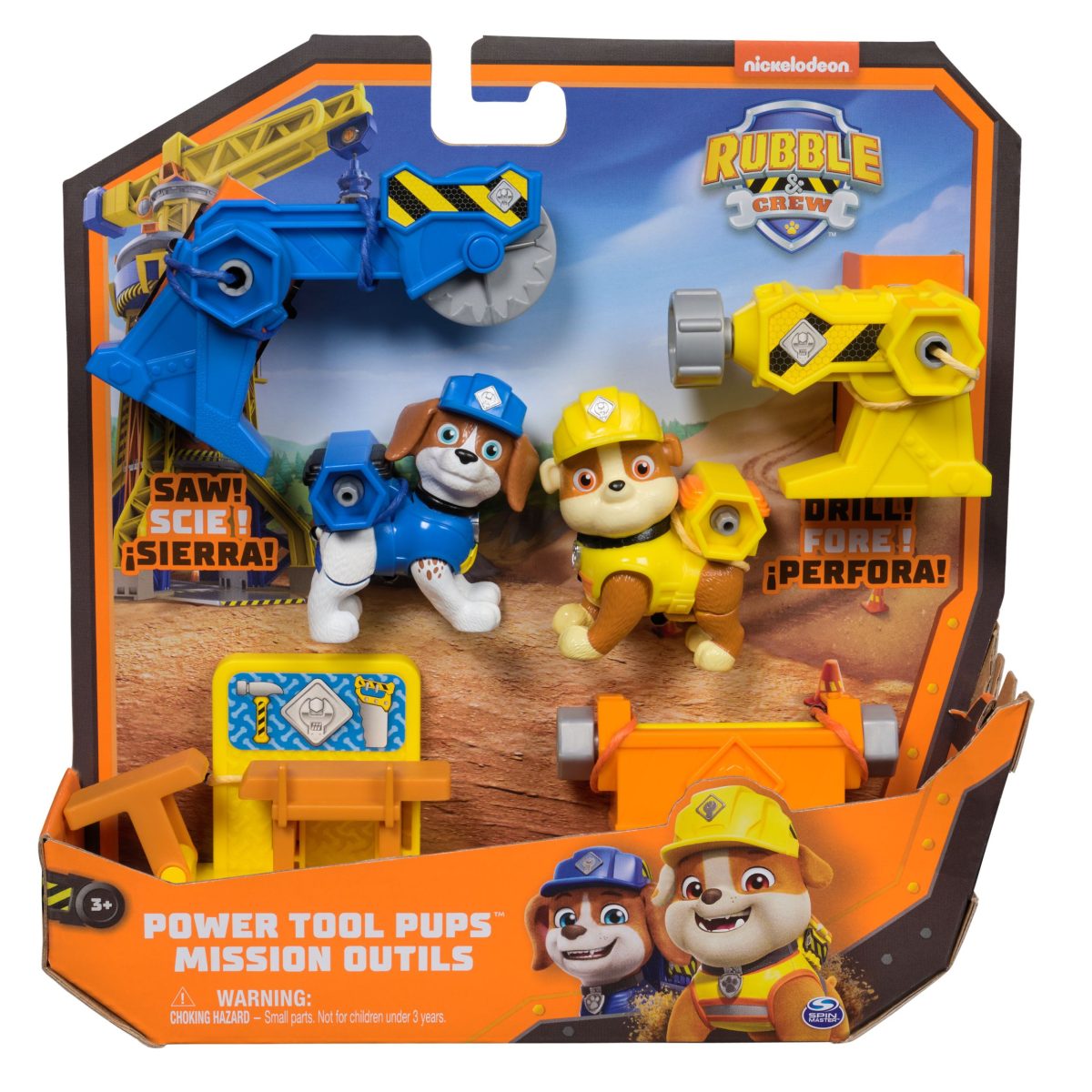 Rubble & Crew Power Tool Pups - Rubble & Wheeler Set