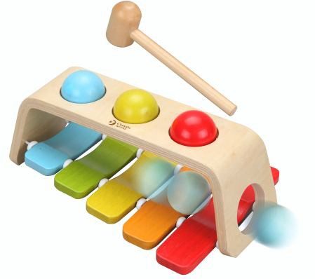 2-in-1 Xylofoon en Hamerbankje voor Kinderen