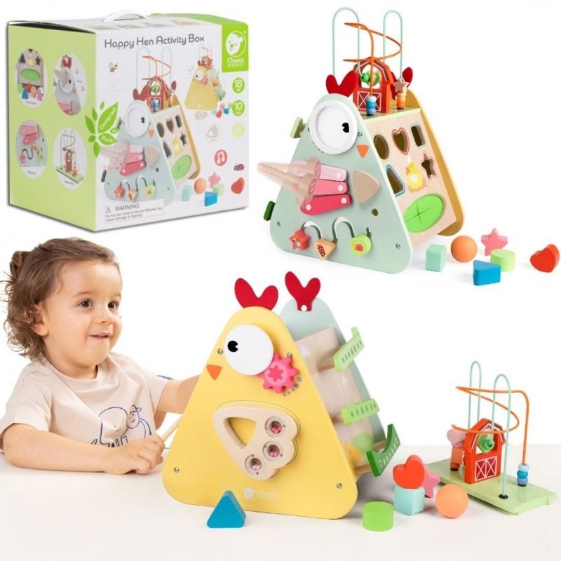 Boîte d'activité Happy Hen 31,5x26,7x42,5 cm