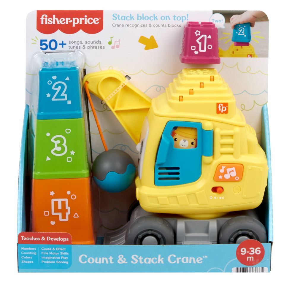 Fisher-Price Count & Stack Crane - Speelgoed voor Peuters