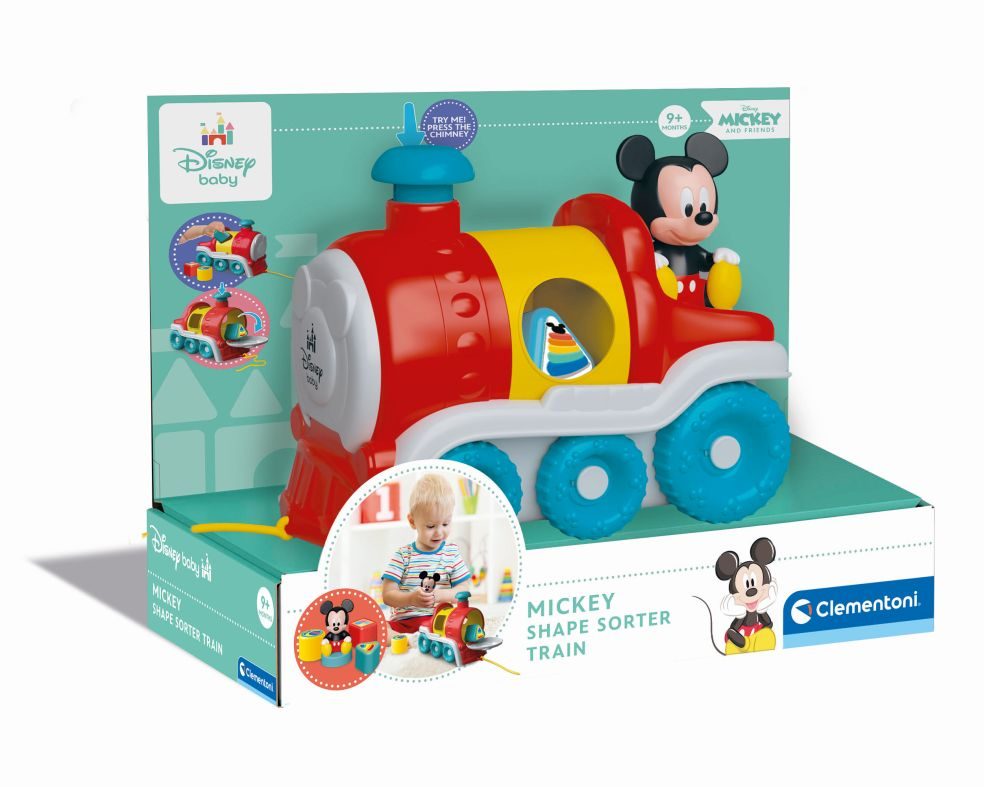 Clementoni - Train de tri Disney amusant et éducatif