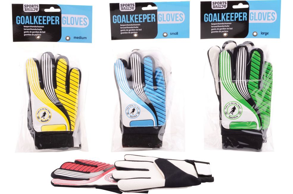 Sportline Keepershandschoenen - 4 Assorti Kleuren S-M-L