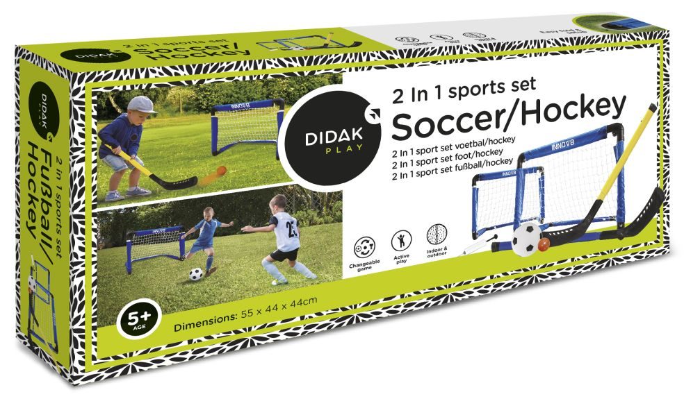 Didak Play 2-in-1 Voetbal en Hockeyset voor Kinderen