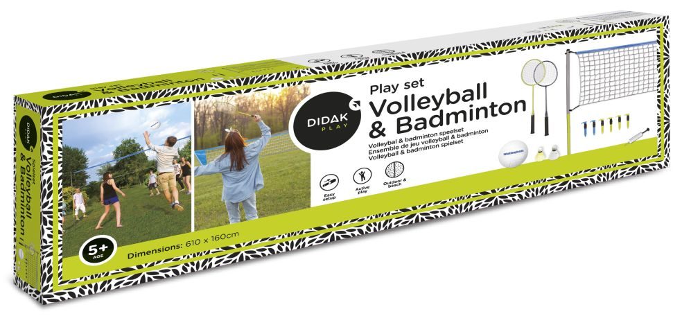 Volleyball & Badminton Play Set 610x160cm - Didak Play