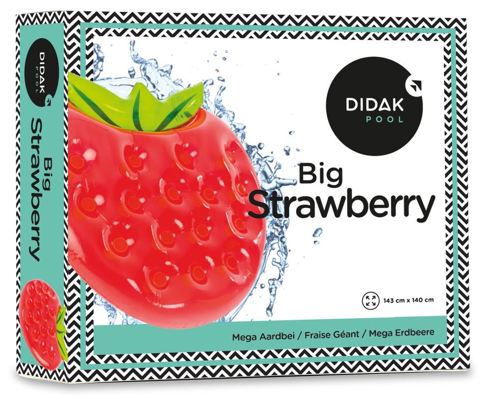 Didak Big Strawberry Float - 143x140x25 cm