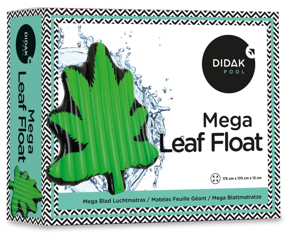 Flotteur Mega Leaf Didak - 175x170x13 cm pour piscine