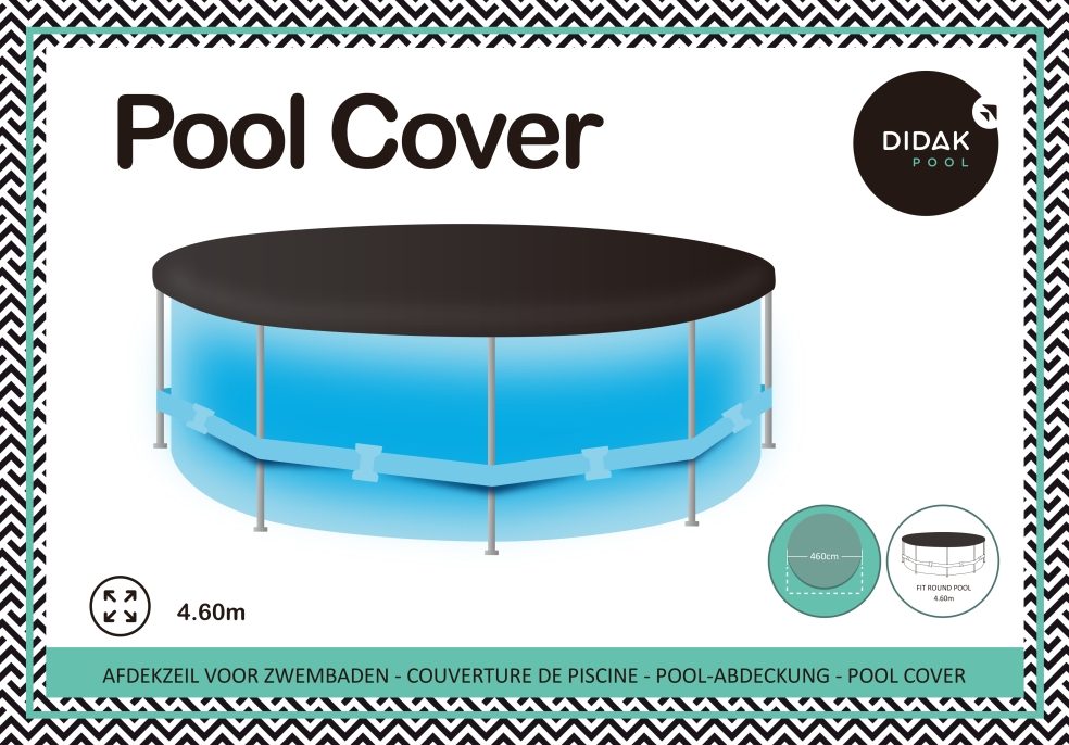 Didak Pool Ronde Zwembadcover 4,6m met 8 Touwen
