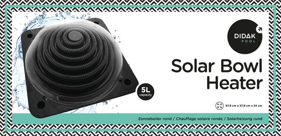 Chauffage solaire rond pour piscine - Capacité 5L