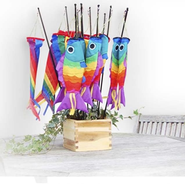 Windzak Regenboogvis 30x10 cm - Didak Beach