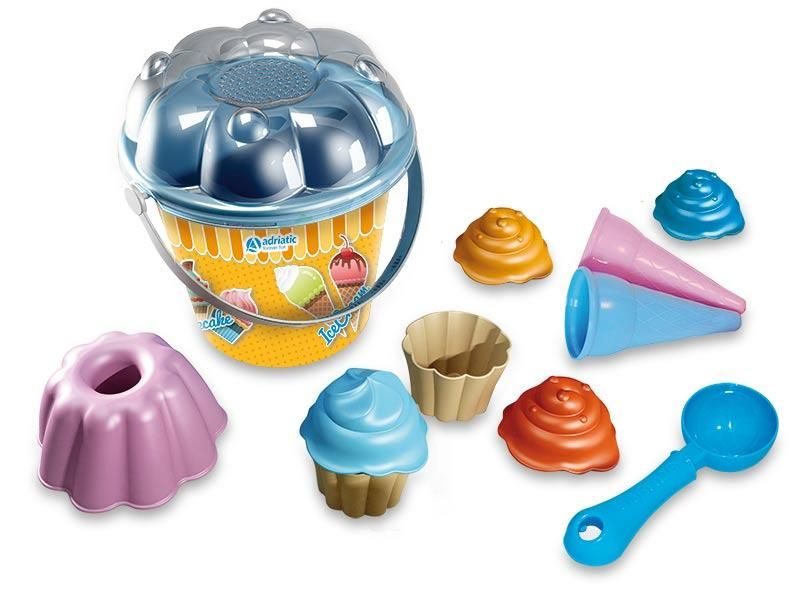 Emmer Set 18 cm met Cakevormen en IJsjesvormen