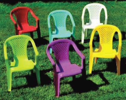 Kleurrijk Tuinstoeltje voor Kinderen - Diverse Kleuren