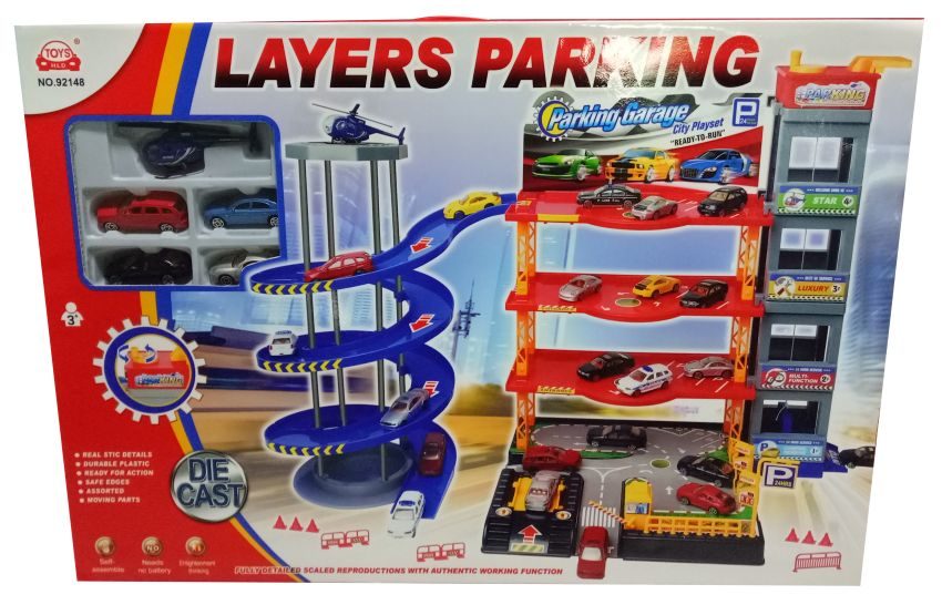 Parkeergarage met Mzijtoren voor 4 Auto's en 1 Vliegtuig