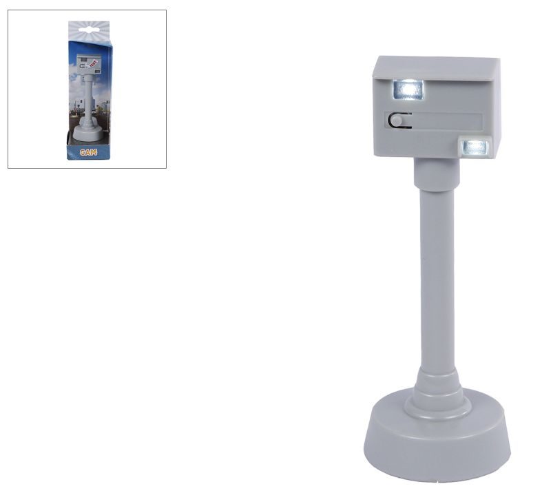Flitspaal met Licht en Geluid - 12 cm Speelgoed