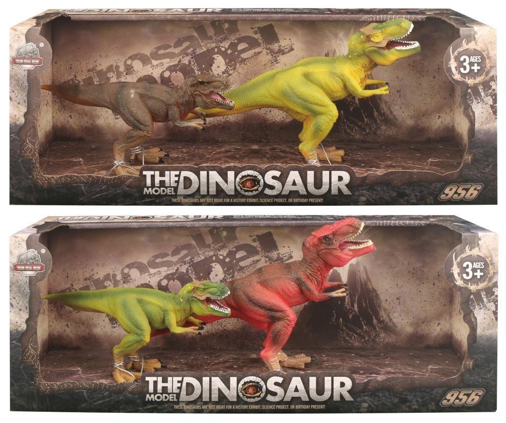 Grote Dinosaurussen Set van 2 - 44x12x17 cm