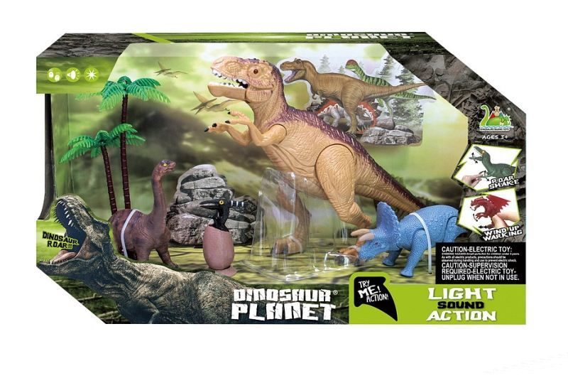 Jeu de scène de dinosaures captivant pour enfants