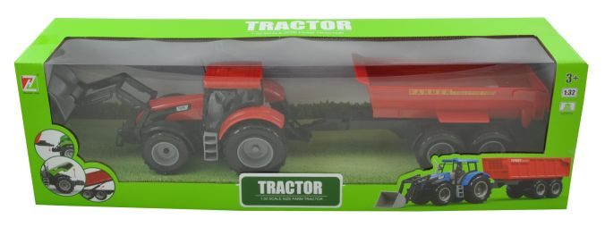 1:32 Tractor met Aanhangwagen - Speelgoed voor Kinderen
