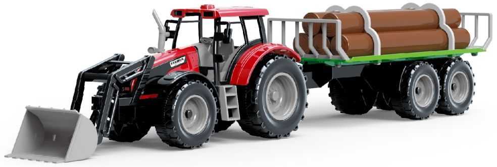 1:32 Tractor met Aanhangwagen - Speelgoed voor Kinderen