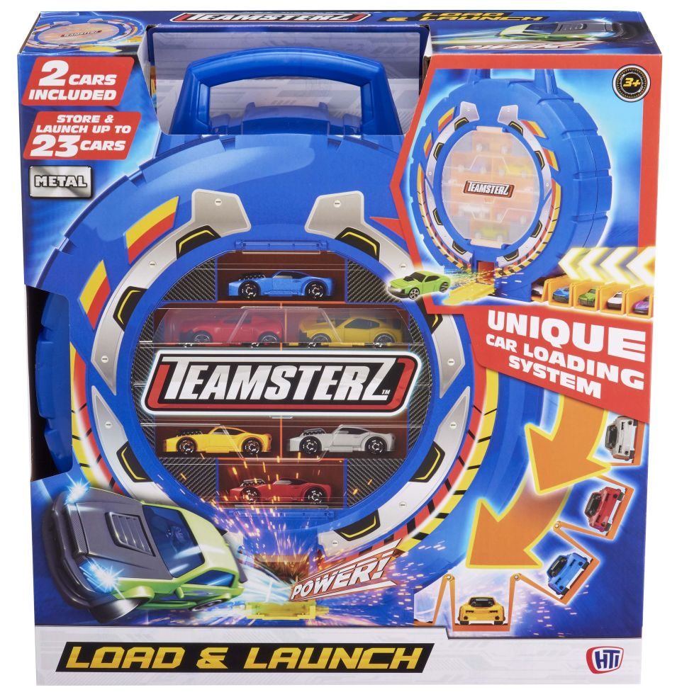 Teamsterz Load & Launch Set met 2 Auto's