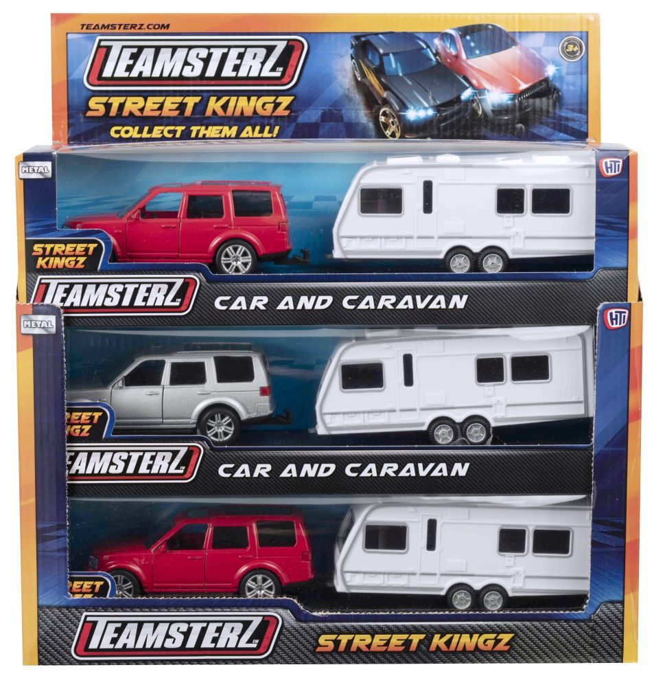 Street Kings Teamsterz Auto en Caravan Set - 5 Inch