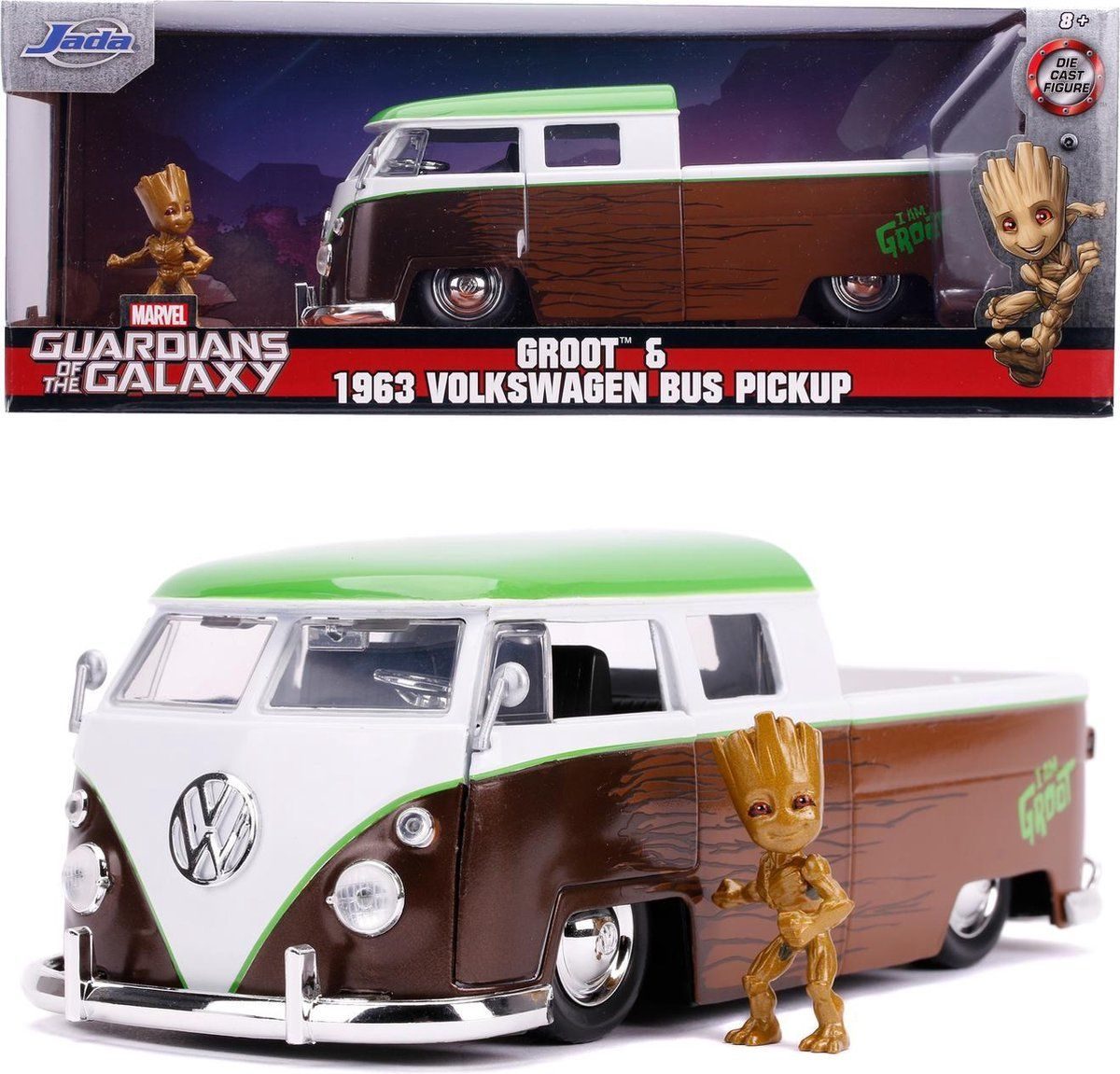Marvel Groot 1963 Bus Pickup 1:24 Modelauto