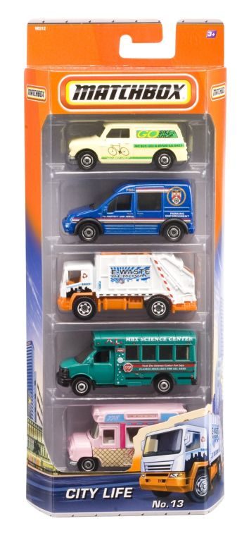 Matchbox - Assortiment de 5 véhicules variés