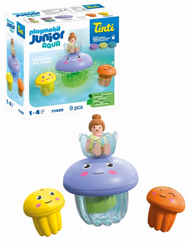 Junior & Tinti: Kleurrijke Kwallenfamilie Speelset