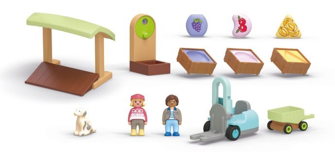 Junior Biologische Marktkraam met Heftruck voor Kinderen