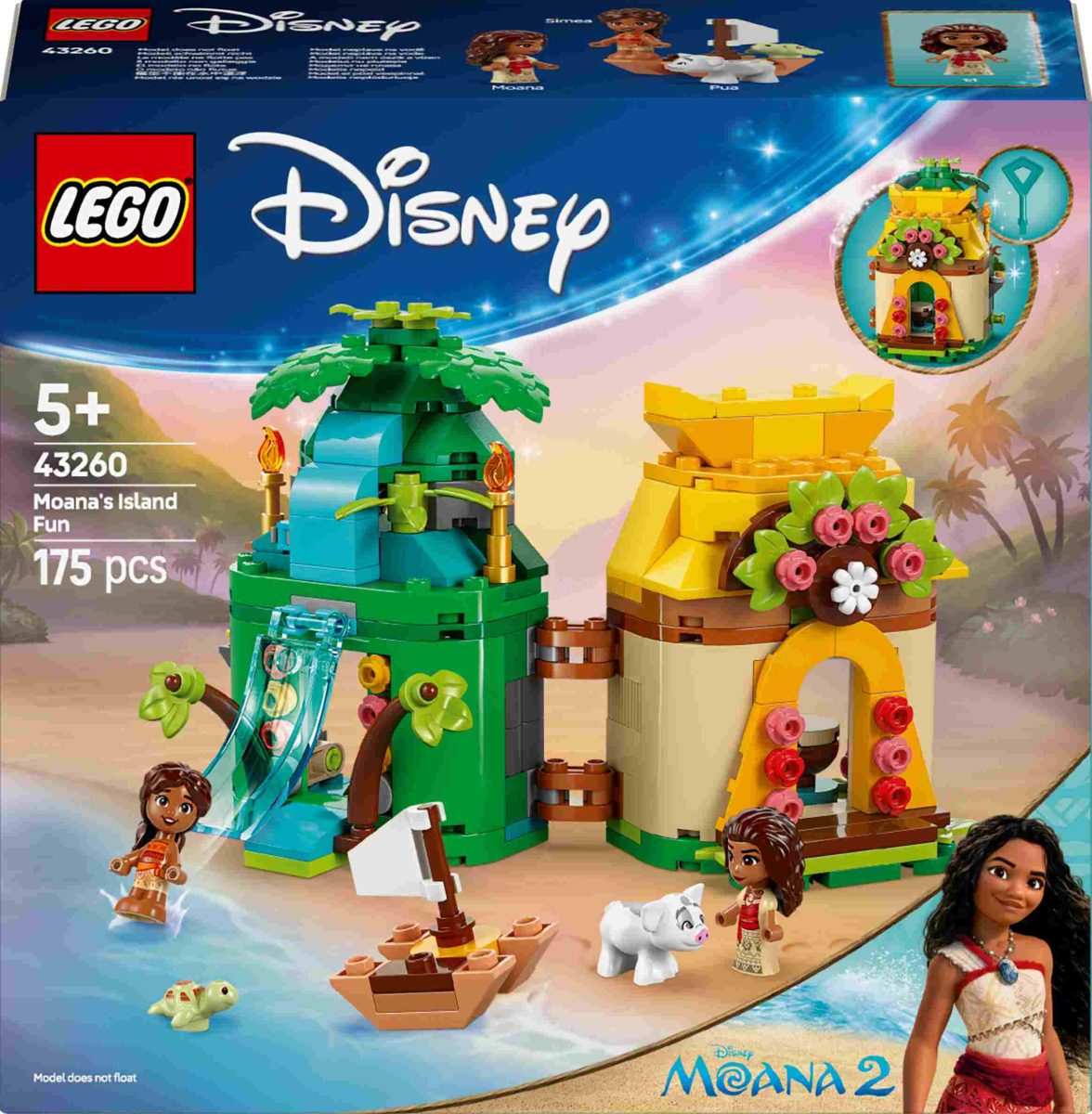 LEGO Disney - Vaiana 2 L'île de jeu de Vaiana 43260