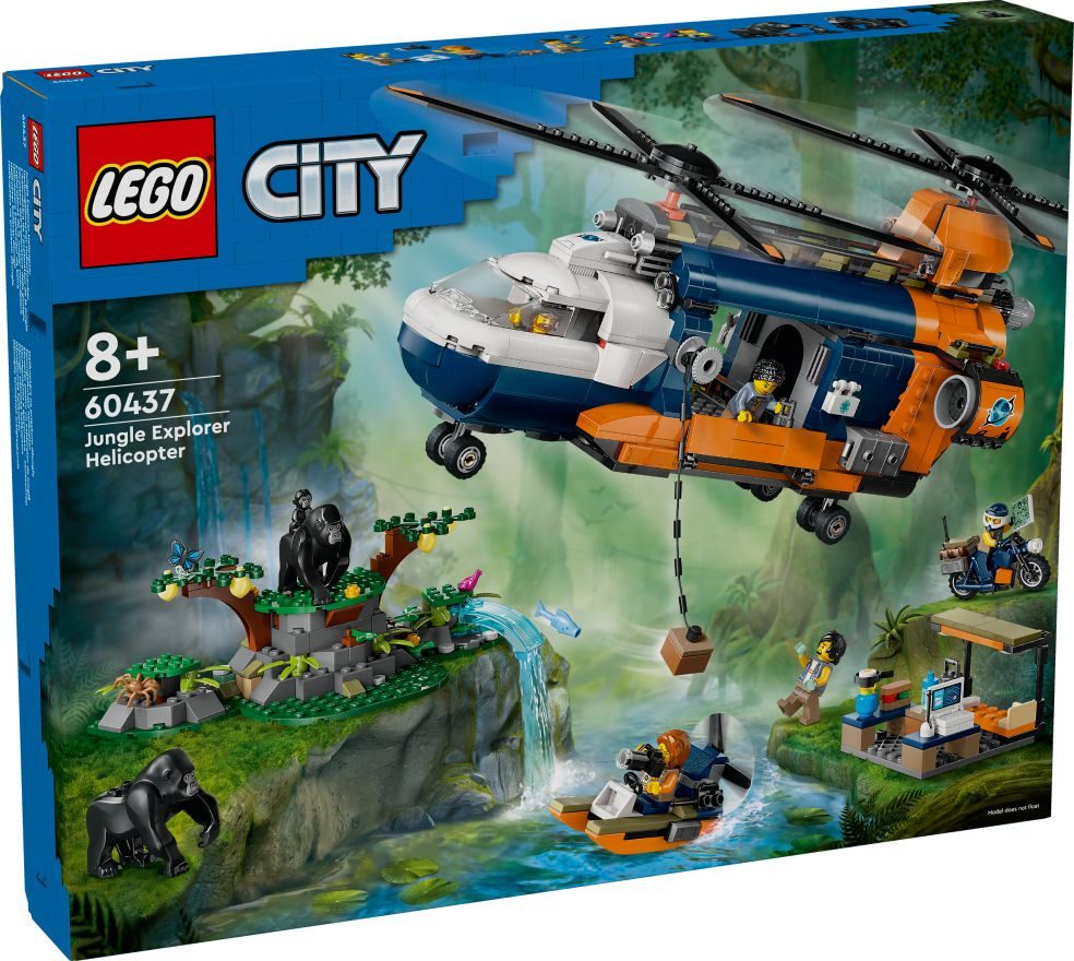LEGO City - Jungleonderzoekers: helikopter bij de basis 60437