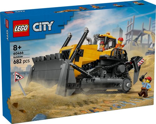 Bulldozer Jaune LEGO City avec Chargeuse Frontale