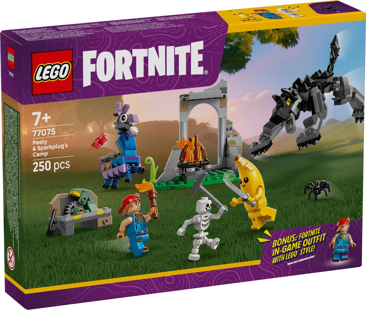 LEGO Fortnite - Campement Peely et Sparkplug Aventure